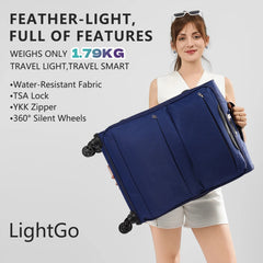 lightgo最轻系列，防泼水可扩展裸重极低的行李箱