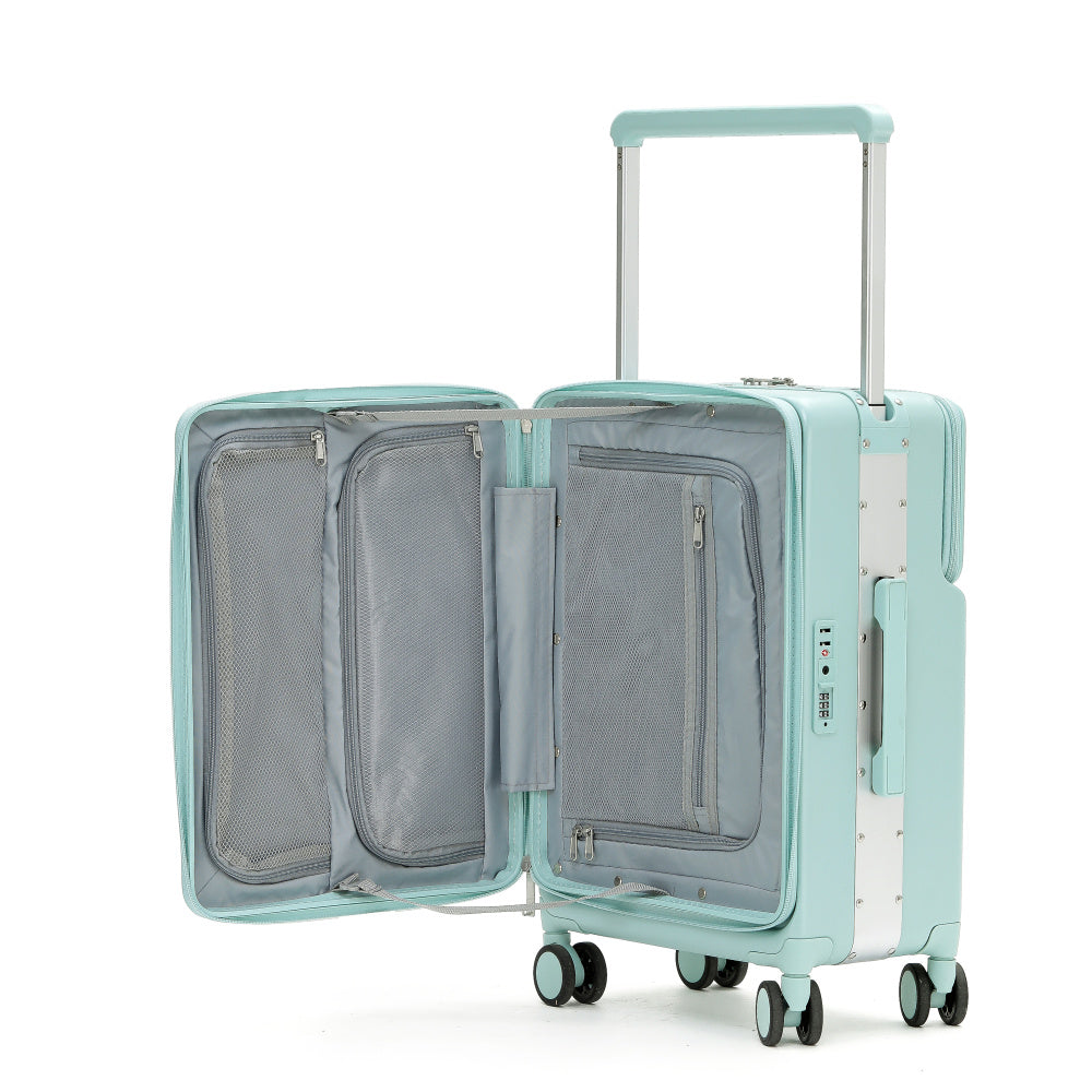 7638 Business Carry-On: Dual Laptop Access, TSA Lock, Silent Wheels