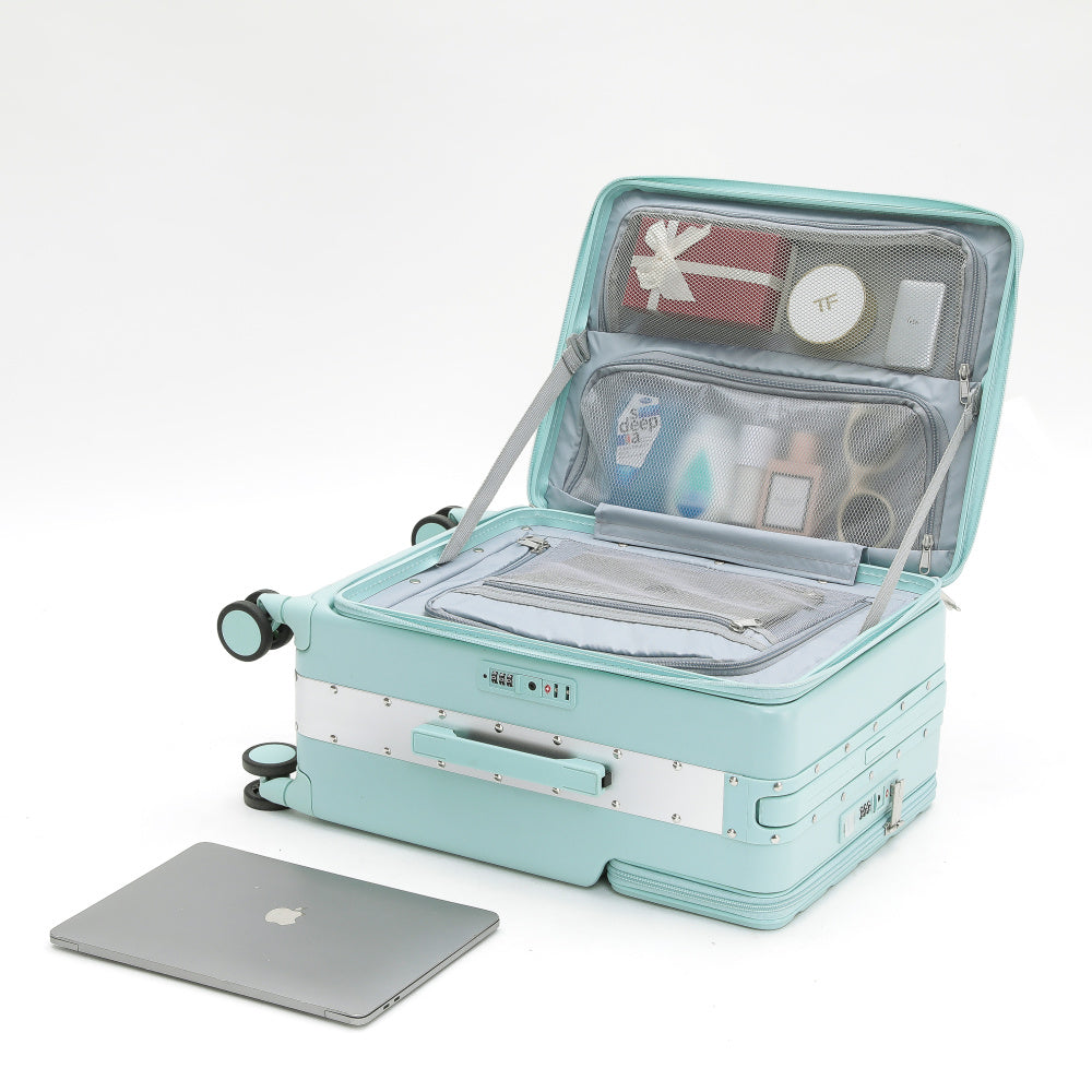 7638 Business Carry-On: Dual Laptop Access, TSA Lock, Silent Wheels