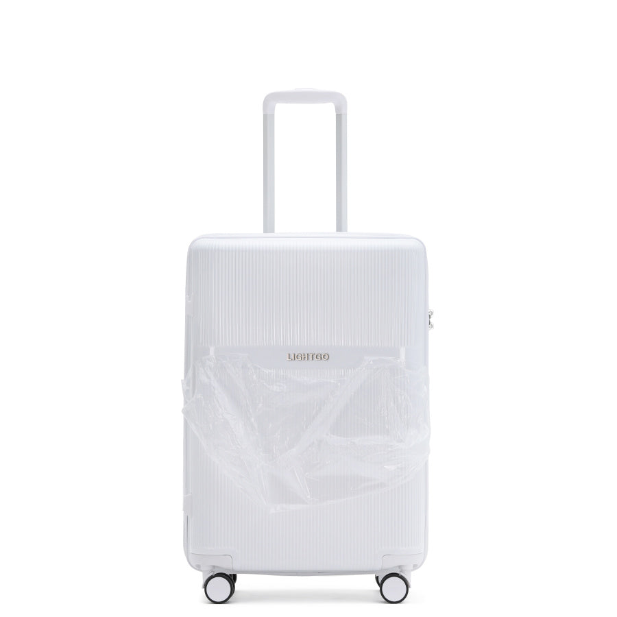 LightGo 7624 Suitcase luggage check in size carry-on size with TSA Lock travel case YKK zipper power bank pocket