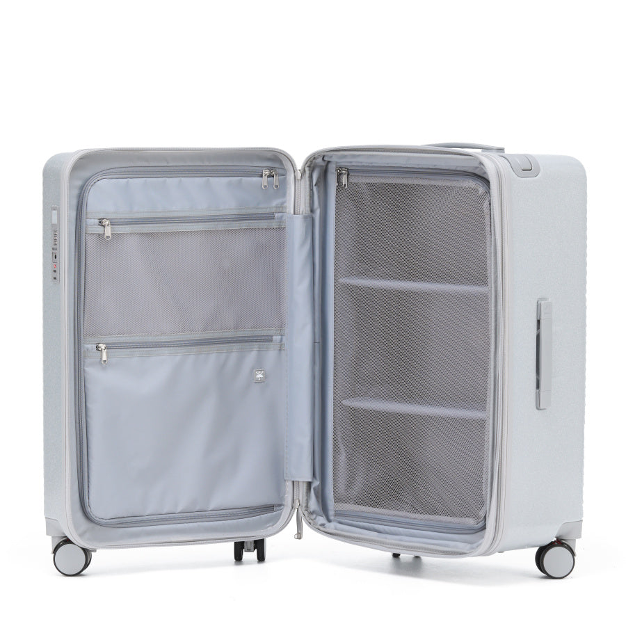 LightGo 7655 PC Suitcase check in luggage with TSA travel case multiple color options large capacity