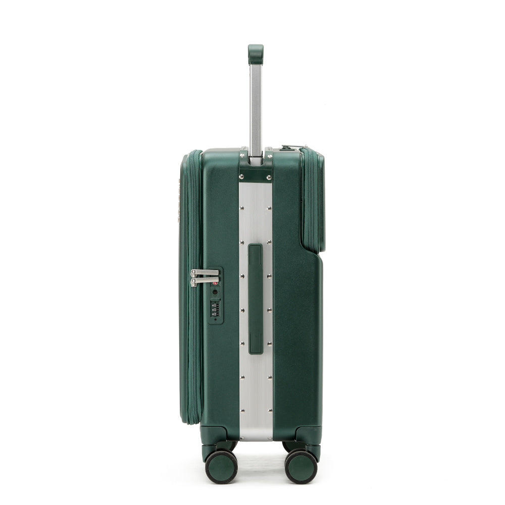 7638 Business Carry-On: Dual Laptop Access, TSA Lock, Silent Wheels