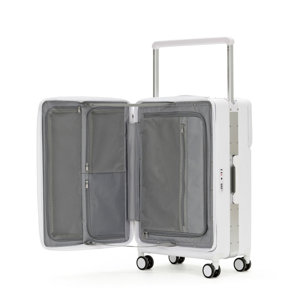 7638 Business Carry-On: Dual Laptop Access, TSA Lock, Silent Wheels