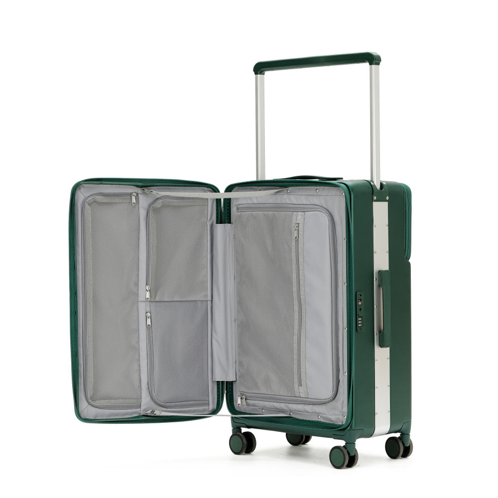 7638 Business Carry-On: Dual Laptop Access, TSA Lock, Silent Wheels