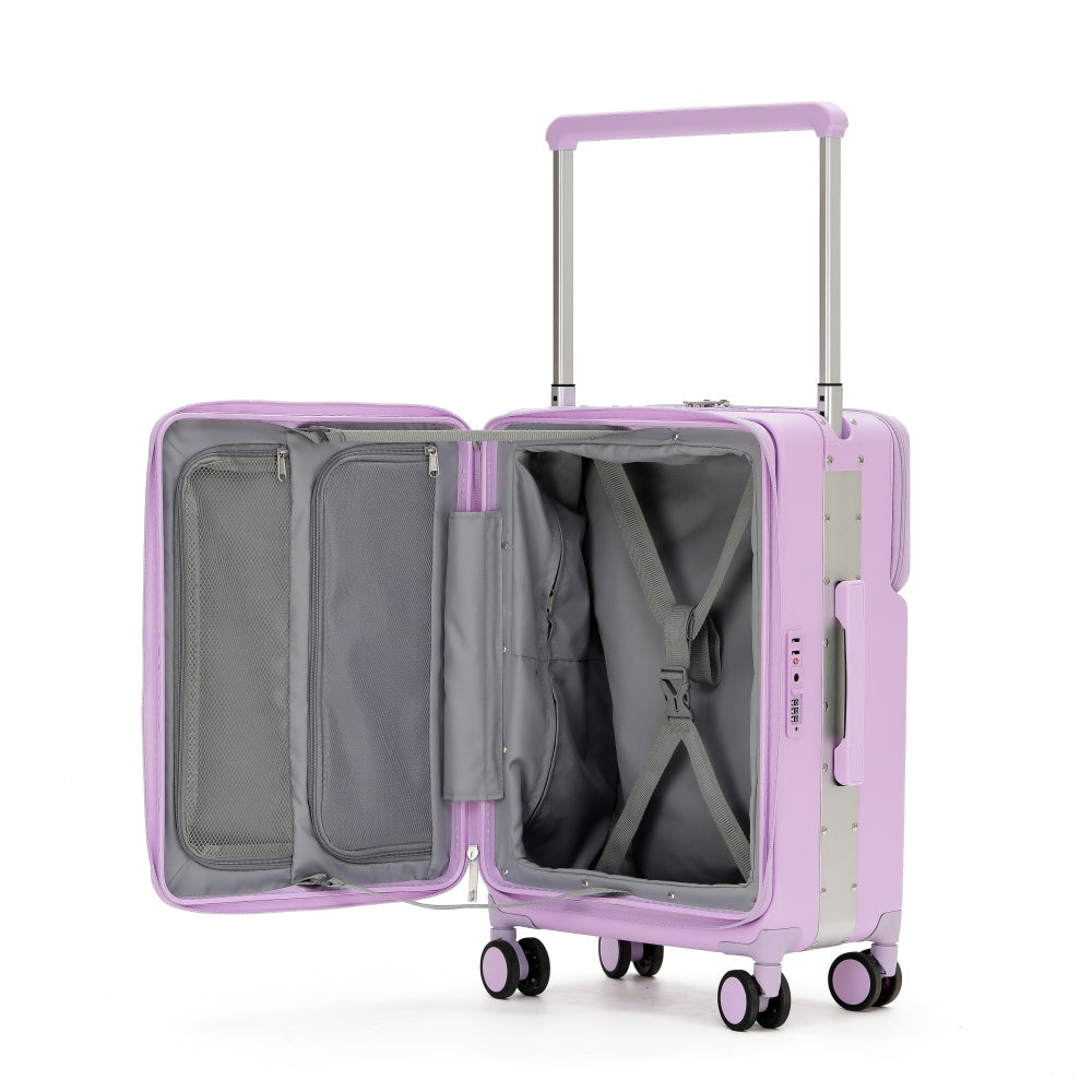 7638 Business Carry-On: Dual Laptop Access, TSA Lock, Silent Wheels
