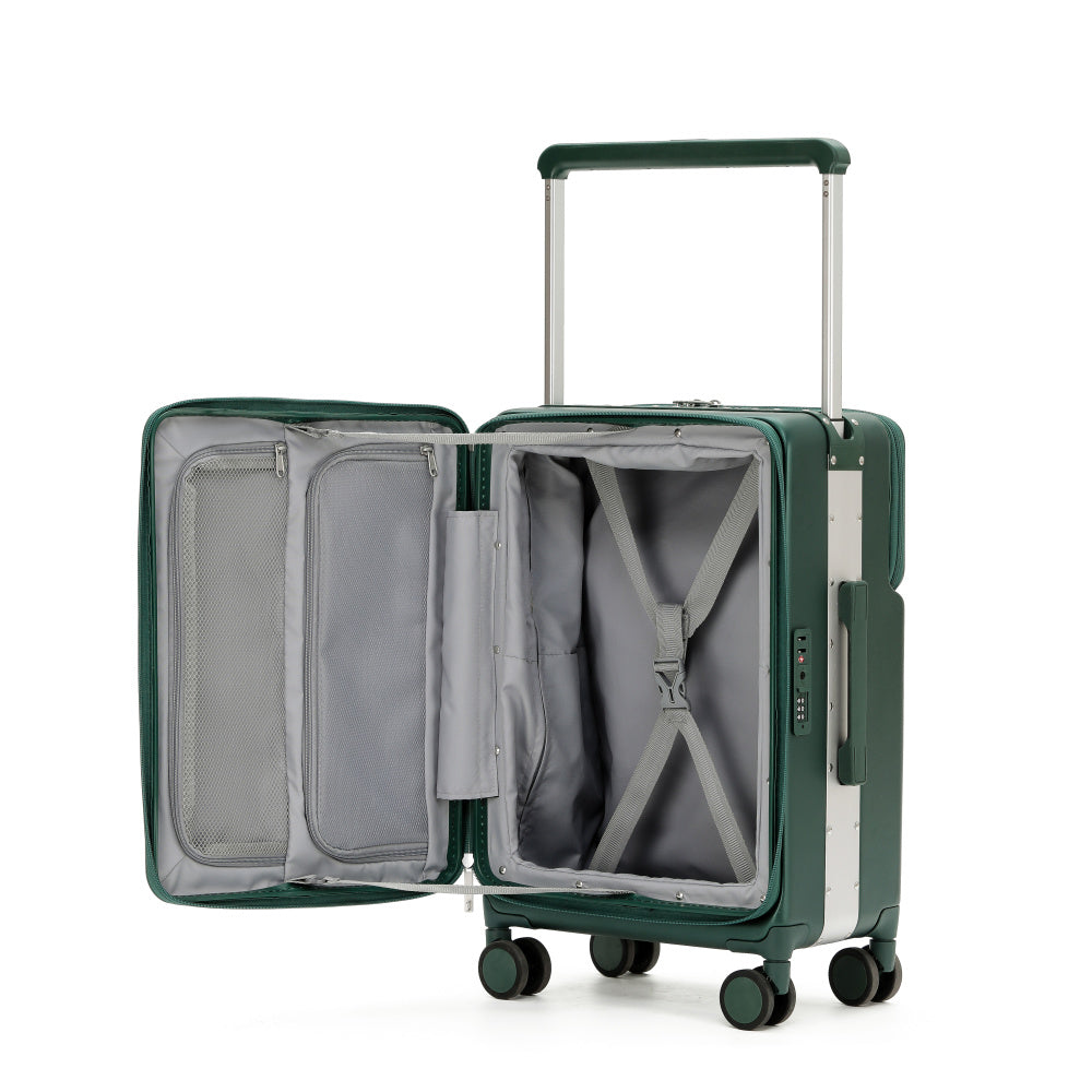 7638 Business Carry-On: Dual Laptop Access, TSA Lock, Silent Wheels