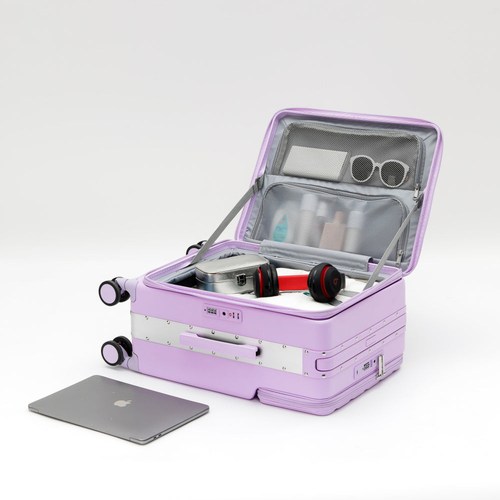 7638 Business Carry-On: Dual Laptop Access, TSA Lock, Silent Wheels