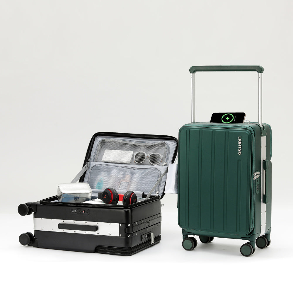 7638 Business Carry-On: Dual Laptop Access, TSA Lock, Silent Wheels