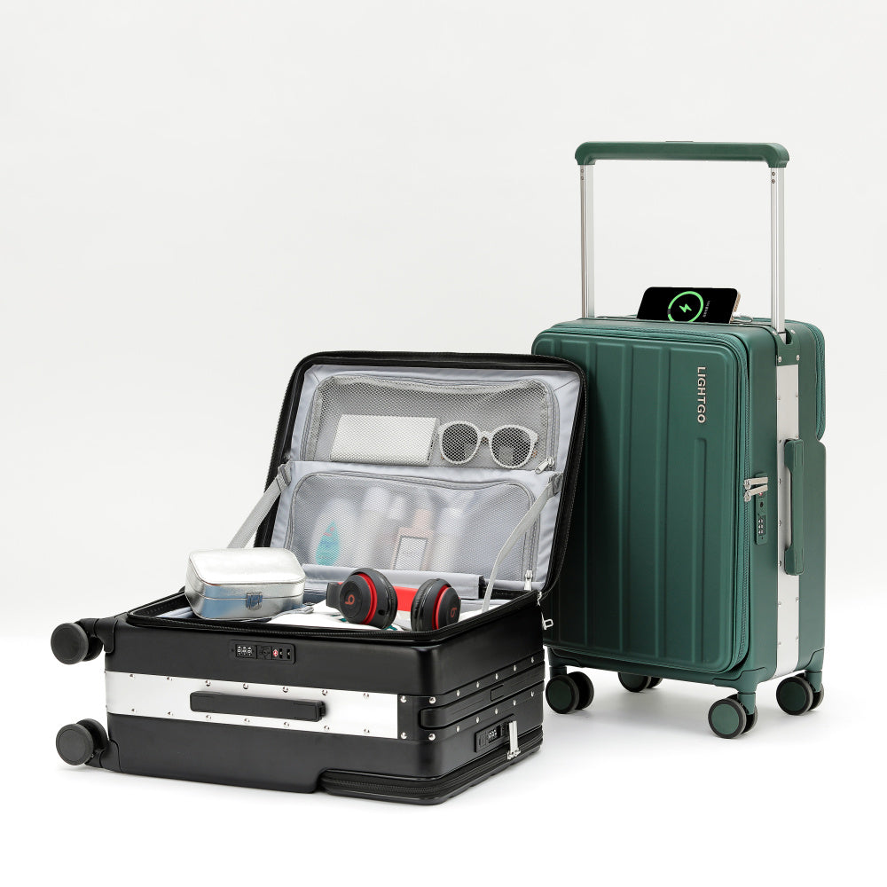7638 Business Carry-On: Dual Laptop Access, TSA Lock, Silent Wheels
