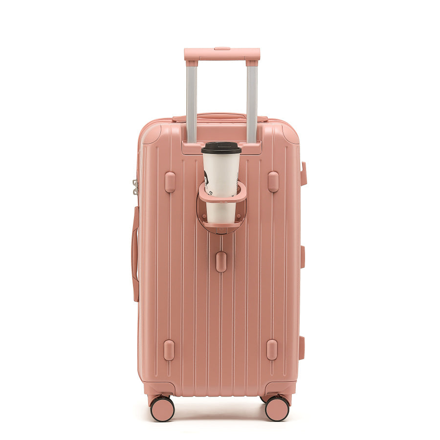 LightGo 7610 Trunk case travel suitcase large capacity with TSA lock woman business case YKK zipper