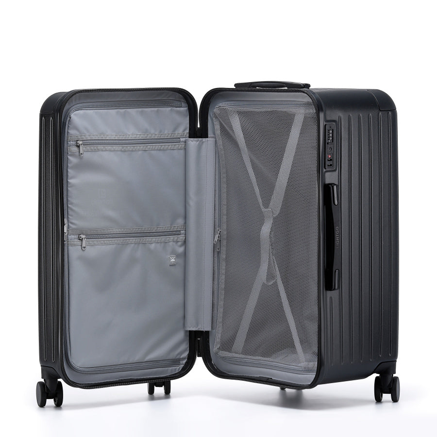 LightGo 7610 Trunk case travel suitcase large capacity with TSA lock woman business case YKK zipper