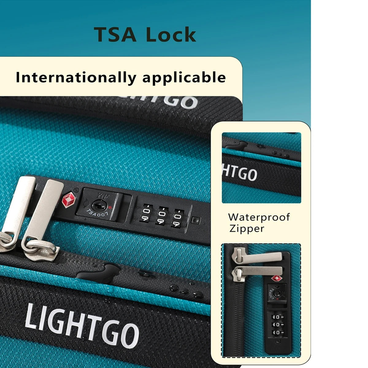 lightgo最轻系列，防泼水可扩展裸重极低的行李箱